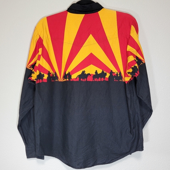 Vintage Roper Arizona sunset cowboy button down Rodeo shirt - Picture 6 of 6